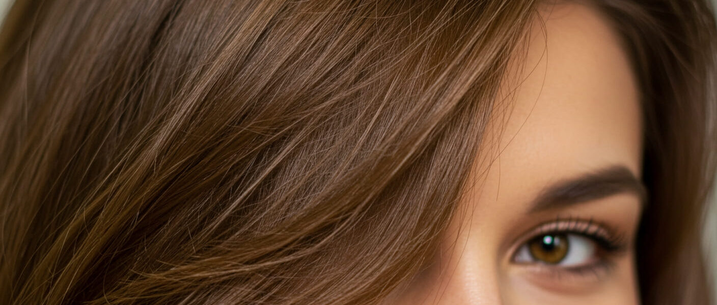 Mujer mostrando cabello