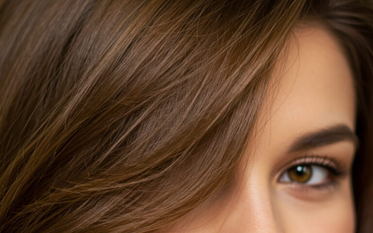 Mujer mostrando cabello