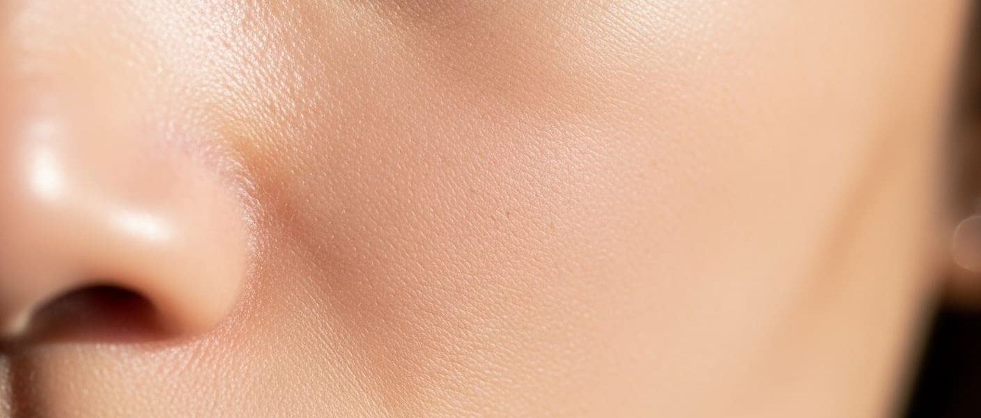 Close-up de piel femenina suave