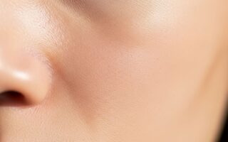 Close-up de piel femenina suave