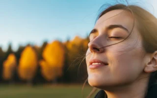 Persona respirando